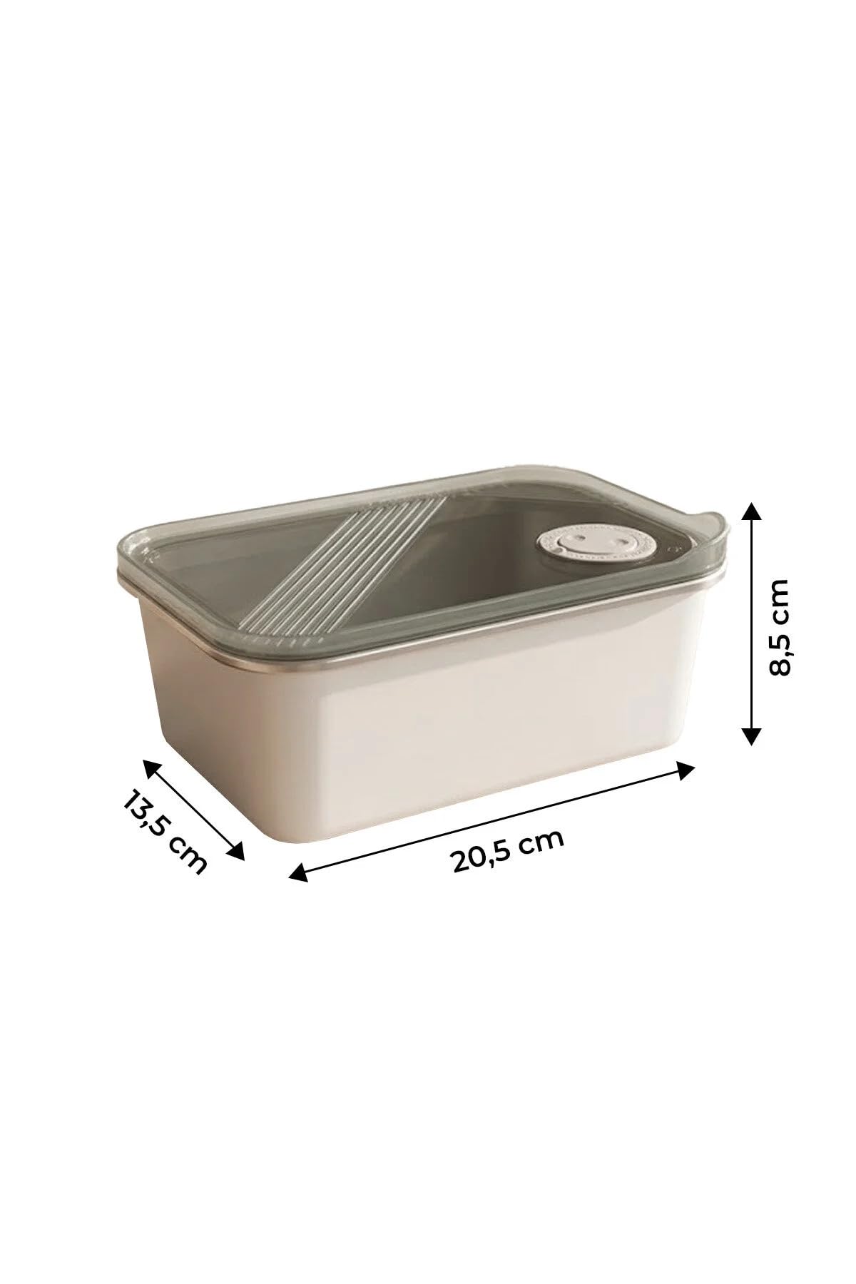 Edelstahl Frischhaltedosen Set 4-teilig – 304 Edelstahl Vorratsdosen mit Vakuumdeckel – Luftdichte Lebensmittelbehälter 500 ml (2x), 1300 ml & 3000 ml