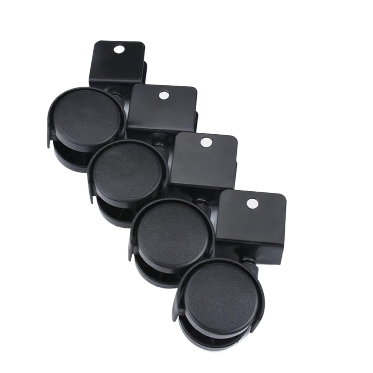 MXXDMOPD 1.5-inch U-Shaped Plywood Universal Wheels Furniture Chair casters with Brakes Office Computer Desk(Without Brake,22mm)