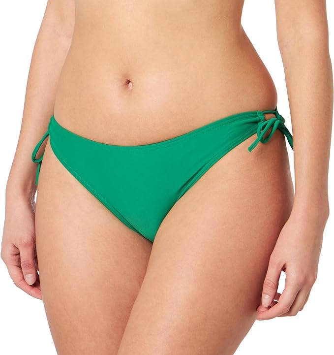 Bas de maillot de bain culotte taille haute femme noir gainant X3005 C07