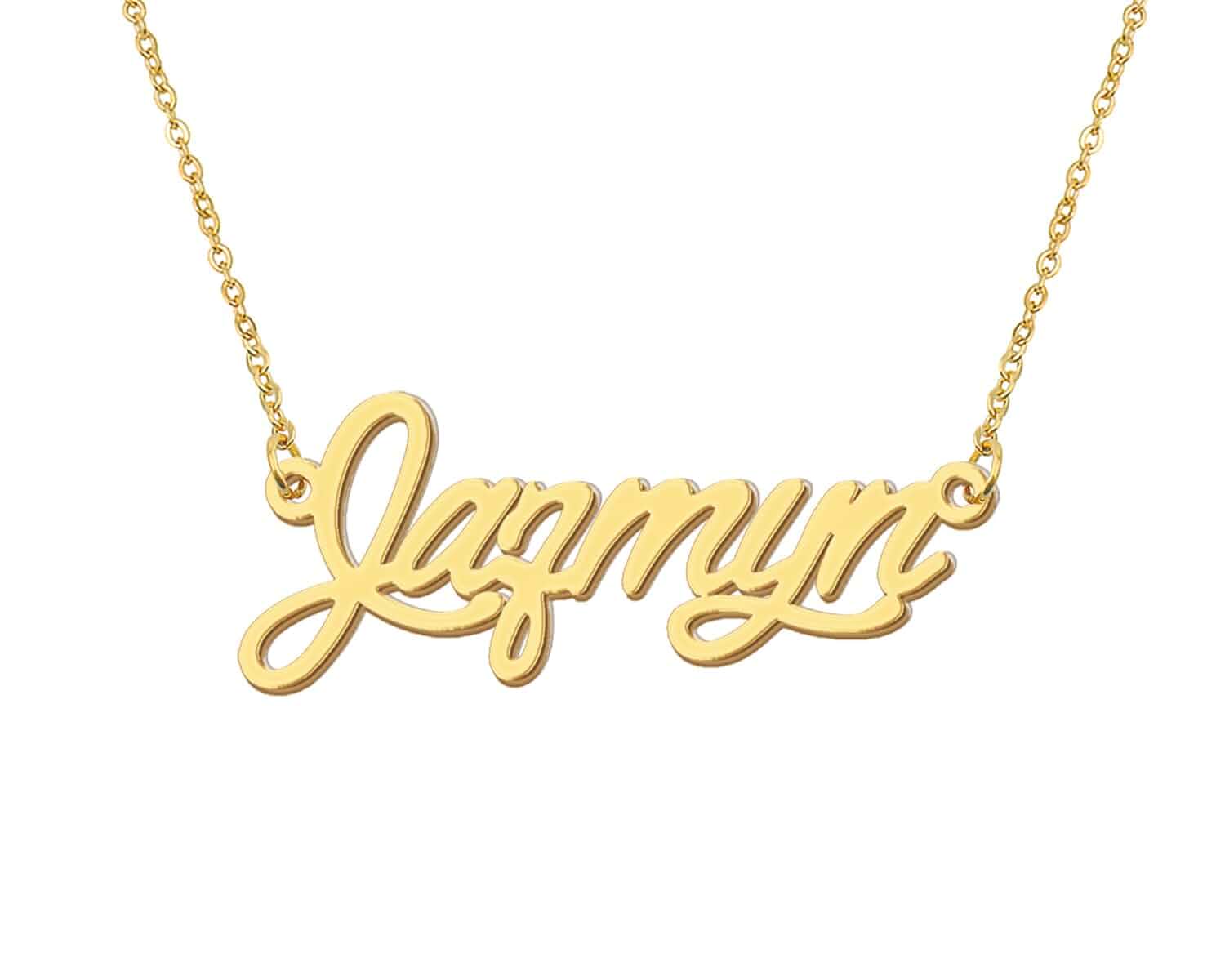 Aoloshow Personalized Name Necklace Custom Any Name Necklaces Jewelry for Womens New Mom Bridesmaid Gift