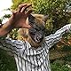 Warmhm Halloween Werwolf Kostüm Set, Horror Werwolf Kopfmaske und Klauenhandschuhe Wolf Cosplay Maske Anziehkostüm für Halloween Party
