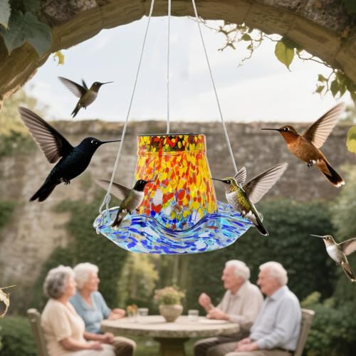 Station d'alimentation oiseaux sauvages pour une terrasse fleurie et animée - 3