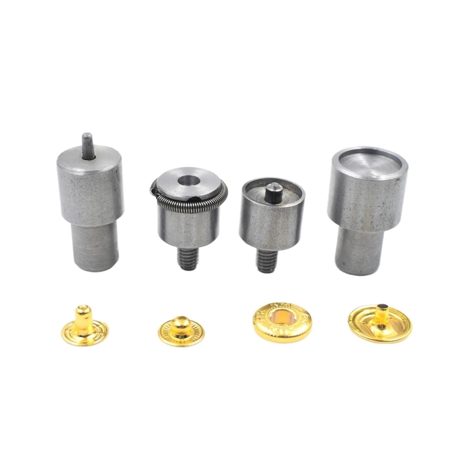 Snap Fasteners Botón Die Kit de herramientas a presión metal 10/12/12,5 mm, 1 juego