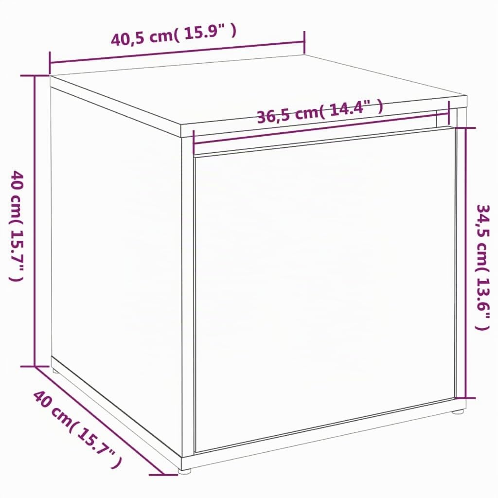 vidaXL Cajón Taburete Almacenaje Pasillo Cojín Baúl Oficina Dormitorio Mueble Despacho Habitación Madera Contrachapada Roble Ahumado