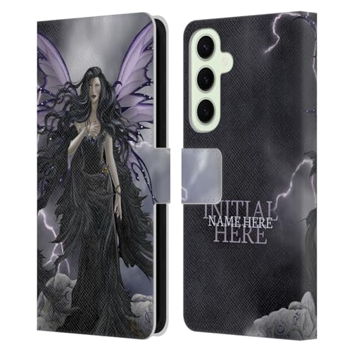 Coque en cuir portefeuille Tempête pour Samsung Galaxy S25+ personnalisable