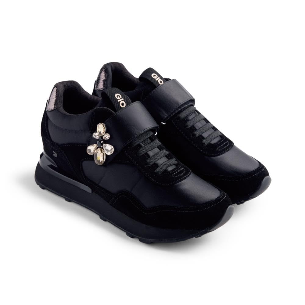 GIOSEPPO Women's Hitterdal Sneaker, Black/White, 5 UK