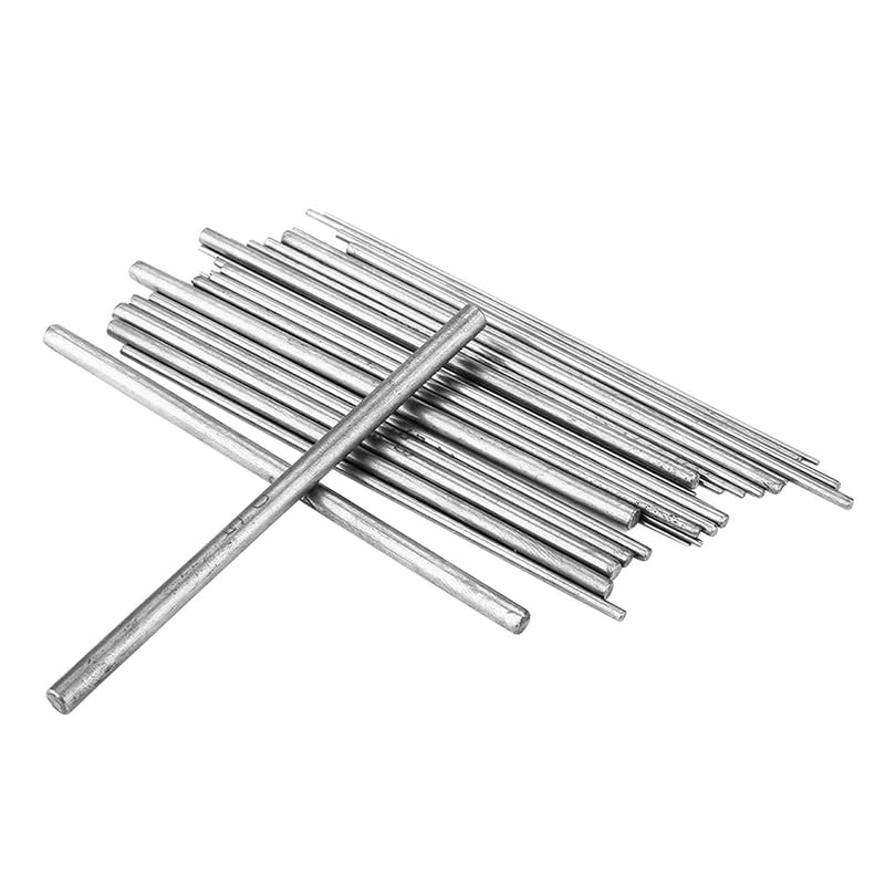 Pièce 30/36 d‘acier inoxydable cuir solide core stick roll mandrel coil creux forme rod pour joaillerie outil de fabrication de bijouterie (30 Piece X Length 100MM)