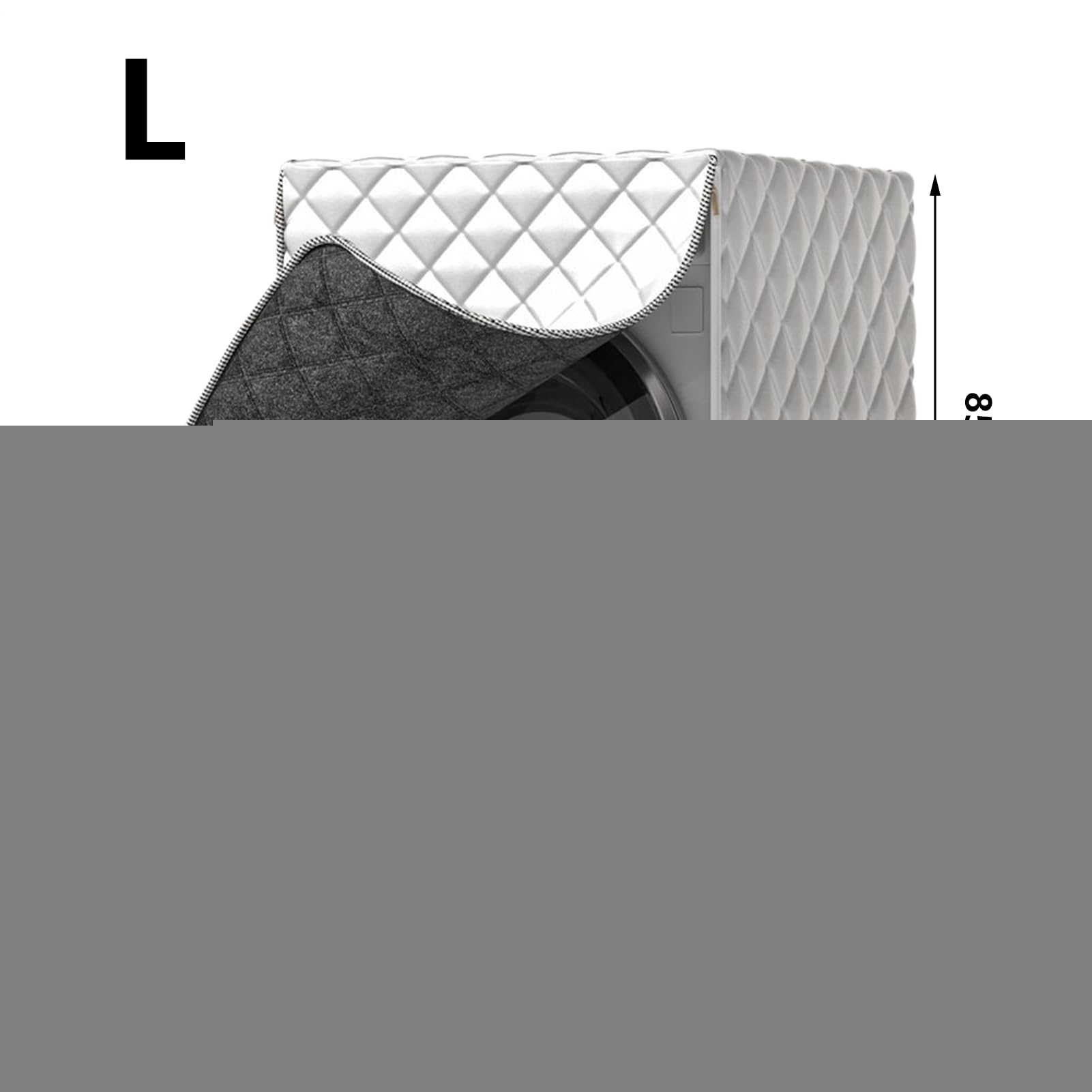 Housse Pour Lave-Linge Et Sèche-Linge Protecteur Anti-Poussière Avec