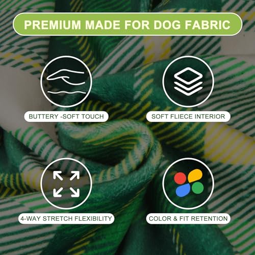 Image of BEAUTYZOO Dog Hoodie Sweaters for Small Medium Large Size Dogs Girls Boys- Premium Quality, Ultra Soft, Superior Comfort Fit, Fleece Lined Hooded Sweatshirt- Cold Weather Pet Clothes Winter Coat,Plaid