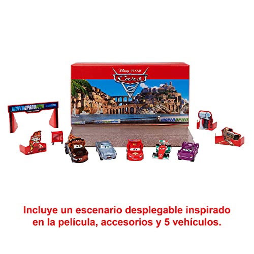 Disney Cars Toys Vehicle Set Of 5 Collectible Character Toy Cars & Tool Cart, Inspired By World Grand Prix From Cars 2 #TOP1