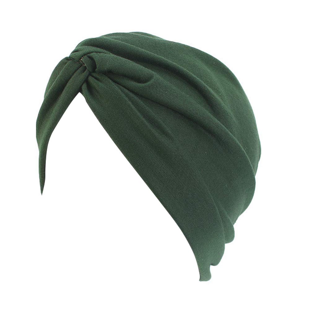 Oruola Turban Noir Pour Femme, Turban Doux Pour Femme, Bonnet Noué