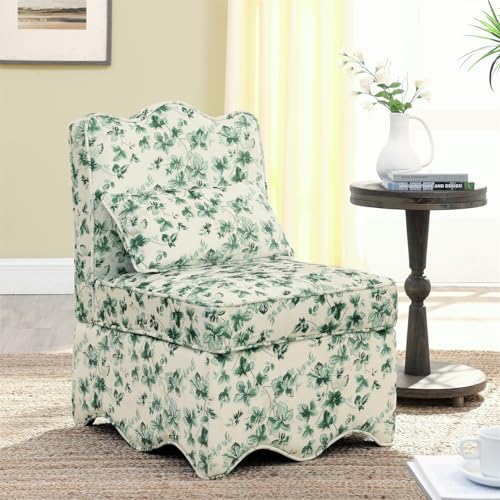 Sillón Plegable Flores Verde Menta