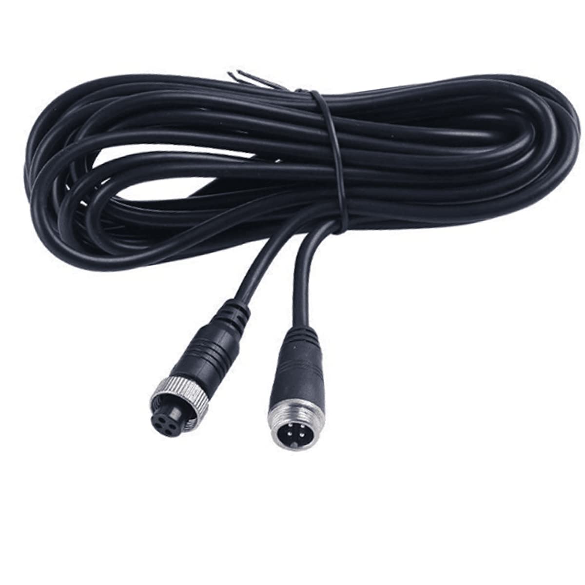 Backup Camera Extension Cable, Car Video 4Pin Aviation Extension Cable, for CCTV Rearview Camera Car Truck Trailer Camper Bus Motorhome Vehicle Backup Monitor Waterproof Shockproof System 16FT/5M