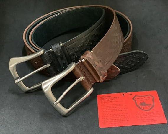 Amazon | 【栃木レザー】 40ミリ幅 本革ベルト ネイティブ柄