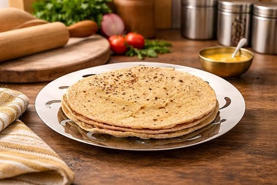 Image of Chapati Jali for Gas Stove, Phulka & Paratha Roaster, Rust-Proof Food Grade Steel Roti Maker Net Durable Kitchen Tawa Accessory (CHAPATI BASKET NO. 9 LOTUS)