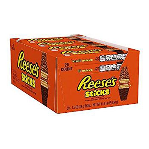 Product Of Reeses, Sticks Peanut Butter Bars, Count 20 (1.5 oz) - Chocolate Candy / Grab Varieties & Flavors