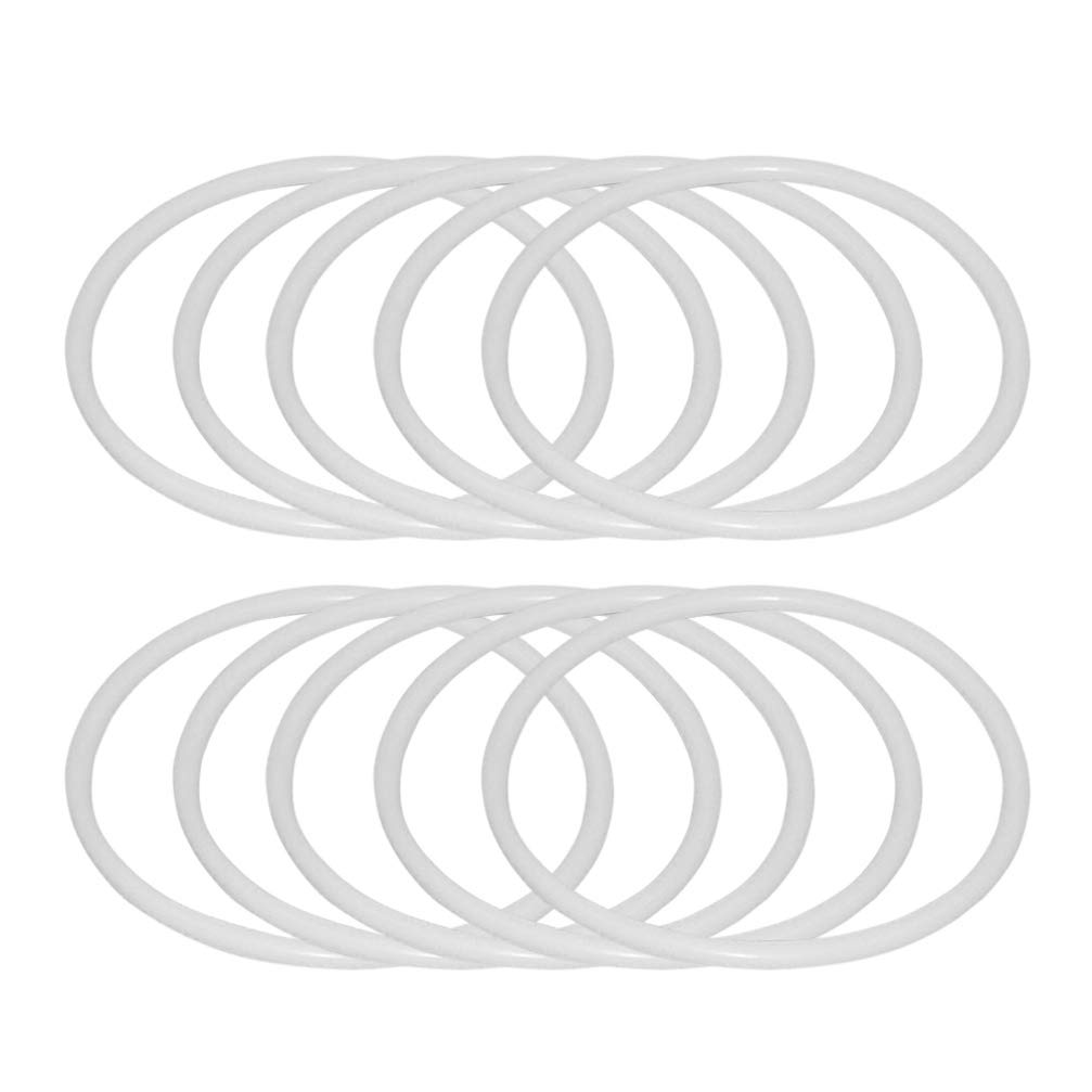 Operitacx 30 Anelli Di Plastica Bianchi Anelli Acchiappasogni