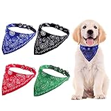 bufandas para perros tejidas [Collar ajustable] El tamaño del collar para mascotas es de 1,5 x 38 cm y la longitud ajustable es de 28-34 cm, puede ajustar el tamaño de acuerdo con la circunferencia del cuello de su mascota para que se sienta más cómoda. Estas bufandas para mascotas son adecuadas para la mayoría de las mascotas pequeñas y medianas. Verifique dos veces la circunferencia del cuello de su mascota y deje espacio para una corbata.