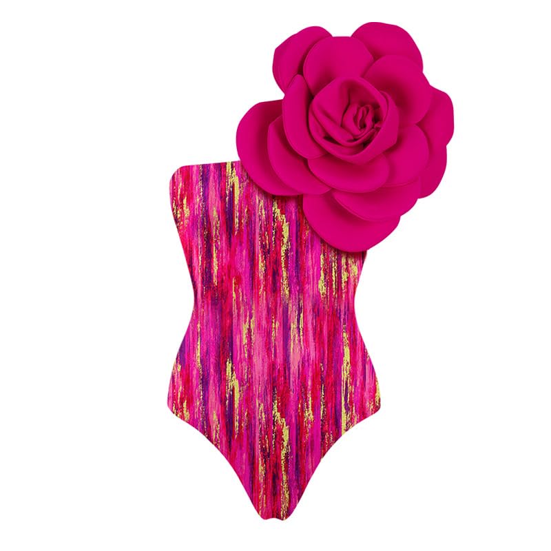 Image of AARAM Stylish Premium Women's One Piece Swimsuit with Cover Ups Wrap Skirt Sarong Retro Floral Print Monokini Tummy Control Swimwear, Printed Swimming Costume for Women Beach Wear
