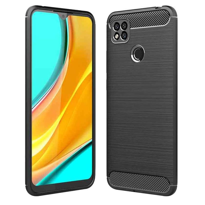 Image of Basic Case for Mi Redmi 9, Redmi 9C, Redmi 9 Activ, Poco C31 (Carbon Fibre Black)