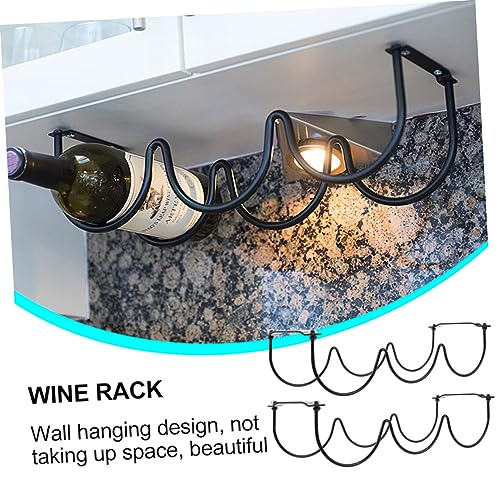 Soporte para Botellas de Vino Negro Garneck de Hierro miniatura 6
