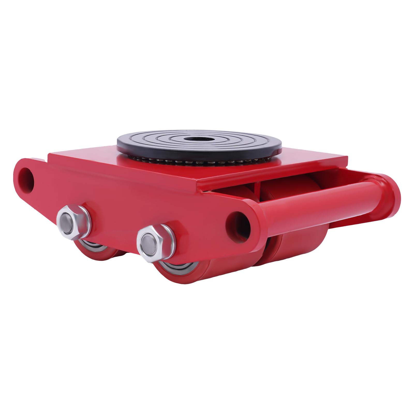 6T Möbelrollen Klein Möbelroller Transportroller Möbel Transportrollen Schwerlast Möbelheber, Möbeltransportrollen Rollen für Möbel, Möbelgleiter für Schwere Möbel (Rot)