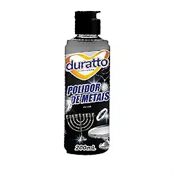 Duratto Polidor de Metais, Limpador e Protetor, 200ml, Brilho Prolongado