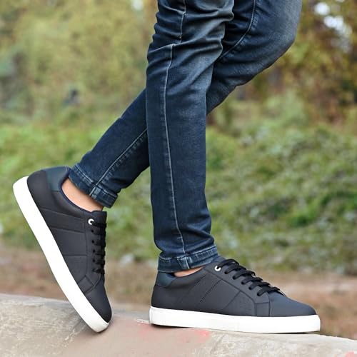 Image of Cruiser Mens Sneaker| Comfort & Style with Soft Cushioned Insole | Classic Canvas Sneakers for Effortless Style |Trendy Lace-Up Design for Casual Outfits (2625)
