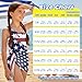 Cndexd Girls 2 Pieces American Flag Bathing Suits Set with Mesh Cover Up One Shoulder Adjustable Straps Fashion Cutout Bathing Suit Summer Beach Vacation Swimwear