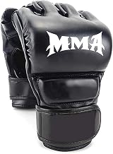 [TradeWind] MMA Boxing Open Finger Gloves Punching Gloves Martial Arts Half Finger Survival Game