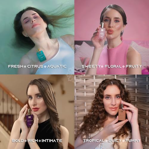 Image of ION Exclusive Fragrances for Women - 120ml (4x30ml) Eau de Parfum | Long lasting Perfume Set | Fresh, Floral, Fruity & Tropical Notes | Travel-Friendly | Gift for Women