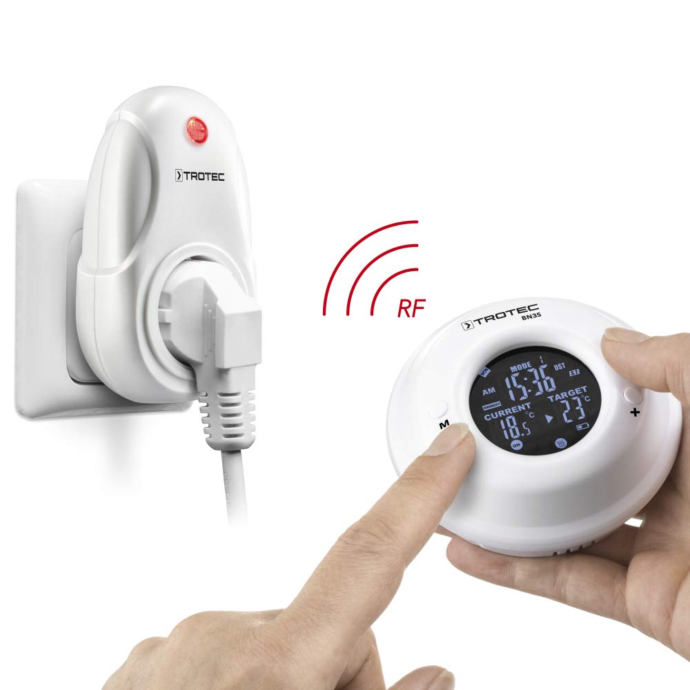 Image secondaire de TROTEC Branchez Thermostat BN35 Blanc ZigBee Style Moderne Contrôle à Distance