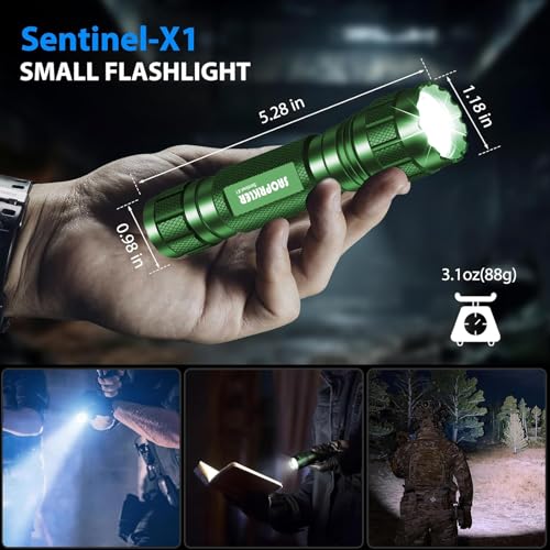 Image of SAOPRKLER Tactical Flashlight 1200 High Lumen Duty Belt Flashlight for Law Enforcement, Premium Police Flashlight with Holster for Duty Belt,led Flashlight Gifts-Sentinel-X1