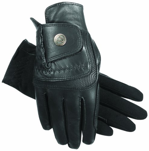 Ssg Hybrid Riding Gloves Leather 7 Black #TOP6