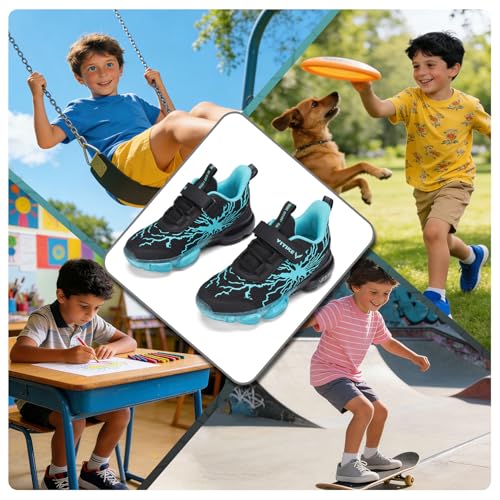 Image of VITUOFLY Boys Girls Sneakers Kids Mesh Lightweight Running Tennis Shoes