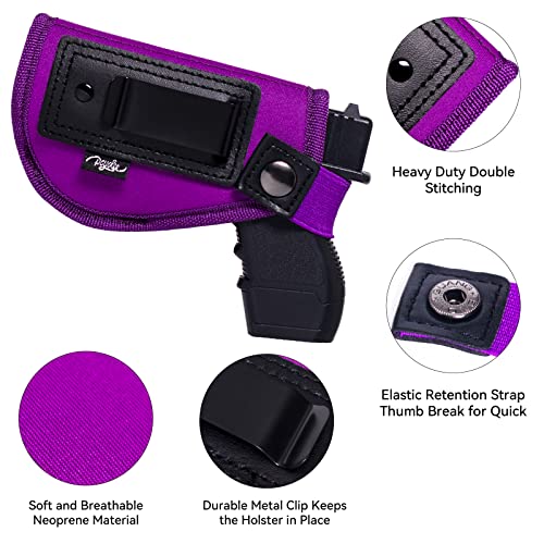 Poyolee Iwb Holsters For Women Concealed Carry Gun Holster Pistols Holster For Micro Sized Handgun Right/Left Handed. (Purple, Right-Handed Draw (Iwb)) #TOP3