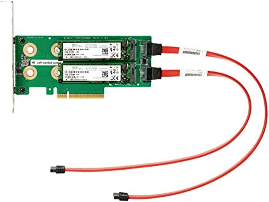 Universal SATA HH M.2 Cable Kit - 1 Count - Green - Male Connector - Indoor Use - Compatible with HPE ProLiant servers, Synergy systems