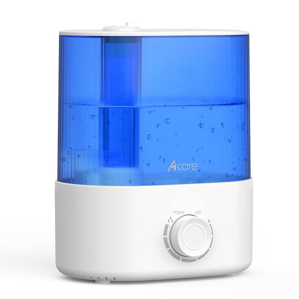 Acare Small Humidifiers for Bedroom, 2.5L Cool Mist Humidifier for Baby Plants, 360 Rotation Nozzle, Air Ultrasonic Humidifier for Home Nursery Office