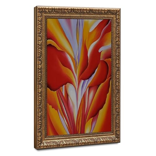 Impression sur toile Georgia O'Keeffe Red Canna décoration murale salon
