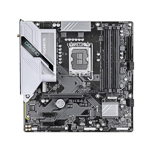 Image of GIGABYTE B760M Gaming Plus WiFi DDR4 LGA 1700 Intel B760 M-ATX Motherboard, 2* M.2, PCIe 4.0, Front USB 3.2 Gen 1 Type-C, 6 GbE LAN, Q-Flash Plus, EZ-Latch (Pack of 10)