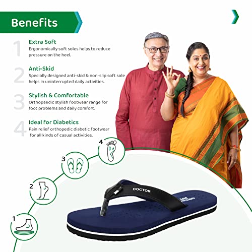 Image of ORTHO JOY Extra soft women's orthopaedic comfort fit slippers for women's daily use