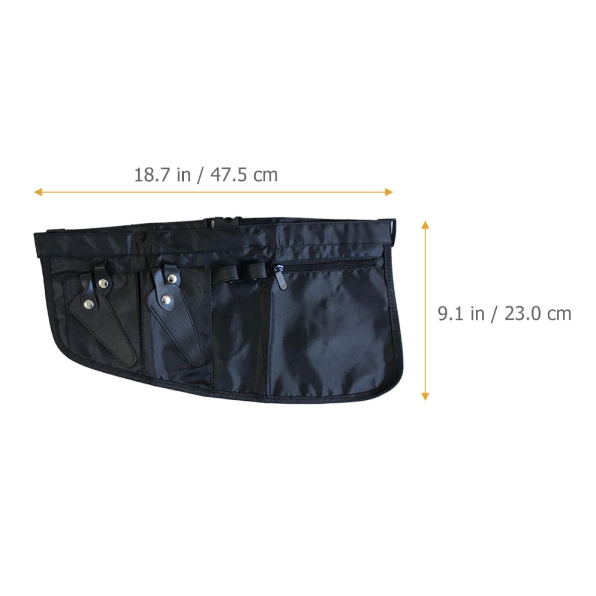 GALPADA Marsupio per Parrucchiere in Tela Nera Resistente Protezione Completa, Custodia Semplice per Forbici e Accessori da Lavoro Professionale