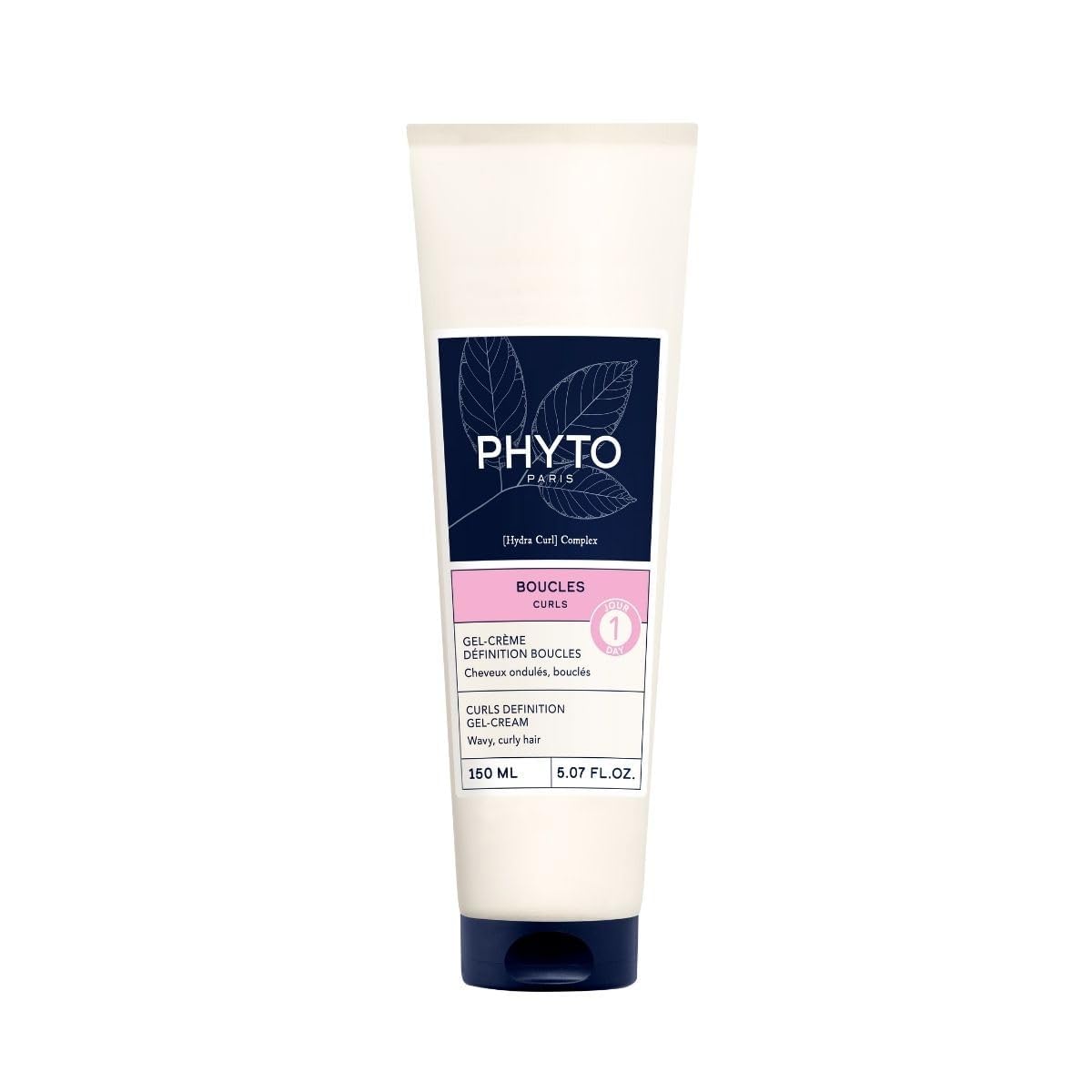 PHYTO Curls Definition Gel-Cream for Wavy & Curly Hair (2A–3A) | Silicone-Free | 24-Hour Anti-Frizz Hold, Natural Curl Definition | Made in France | 5.07 fl oz