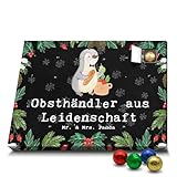 Mr. & Mrs. Panda Adventskalender Obsthändler Leidenschaft Mit Füllung von 'Classic' - Geschenk, Spruch, Weihnachtskalender, süßigkeiten, Obstplantage, schokolade, Lustig, pralinen, Witzig