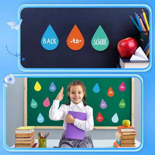 Goutte de pluie pour tableau d'affichage décoration école