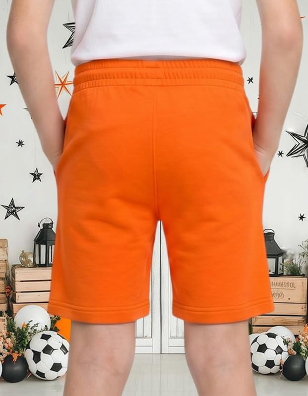 Image of Nusyl Solid & Printed Cotton Blend Shorts for Boys | Comfortable Casual Shorts | Soft Breathable Fabric with Elastic Waistband | Relaxed Fit | 2-16 Years | Multiple Colors