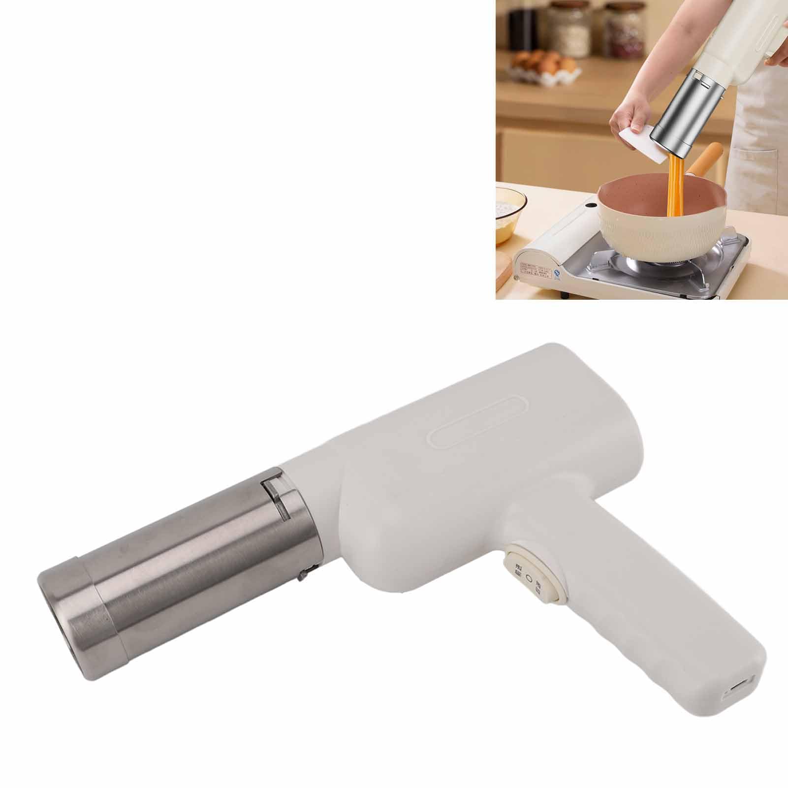 Generic Máquina Eléctrica para Hacer Pasta, Portátil, Recargable, para Fideos Caseros, Perfecta para Familias con Molde de Acero Inoxidable (WHITE)