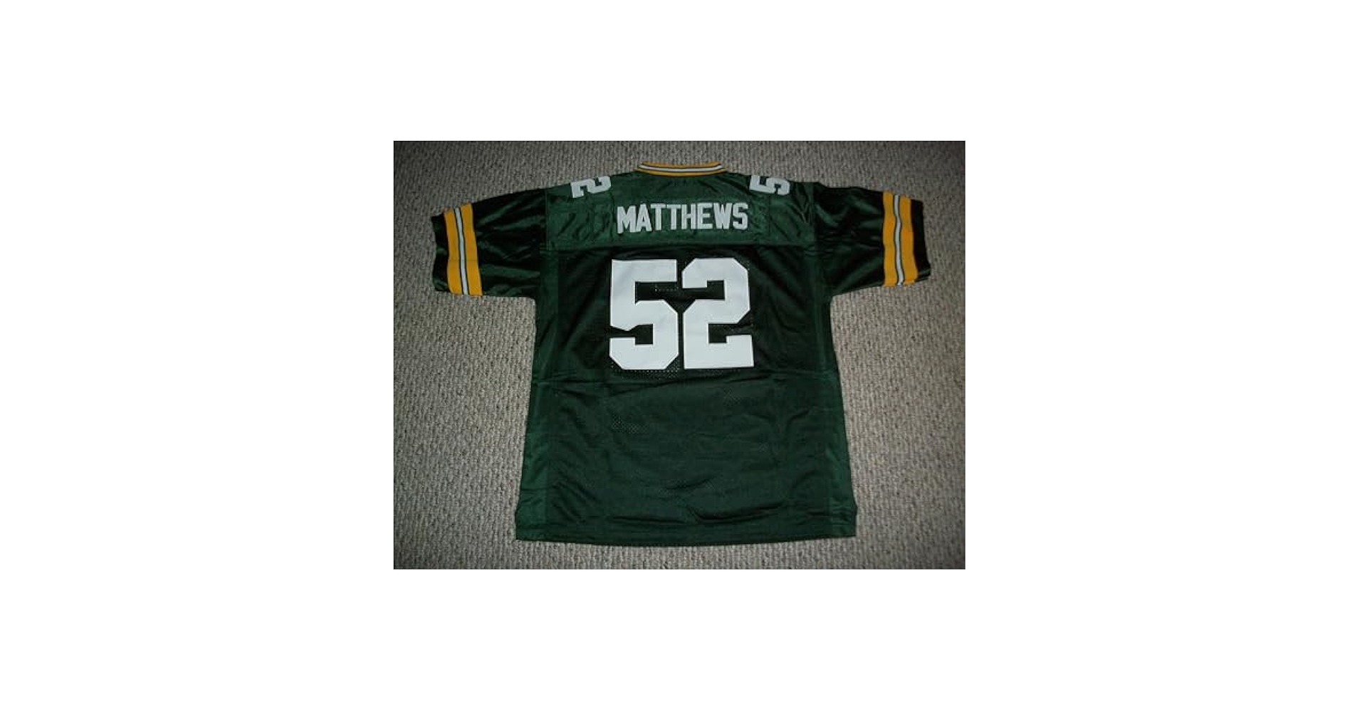 Amazon.com: Clay Matthews Jersey #52 Green Bay Custom