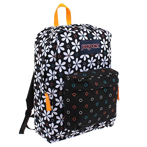 JanSport T501 Superbreak Backpack 2014 Winter Collection (Black Floral Geo)