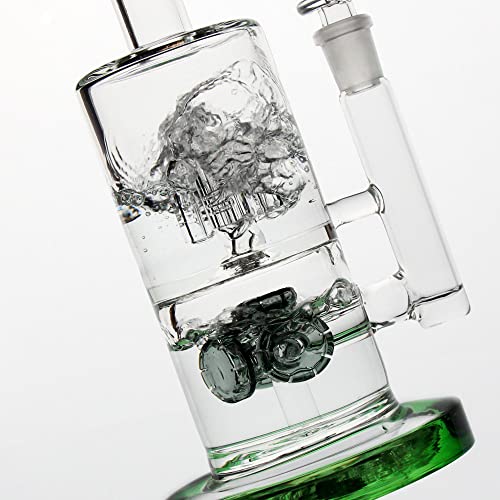 REANICE Blue Glass Bong Straight Water Percolator 14.5 mm Bubblers High 22.5 cm Thick Bongs – Bild 5